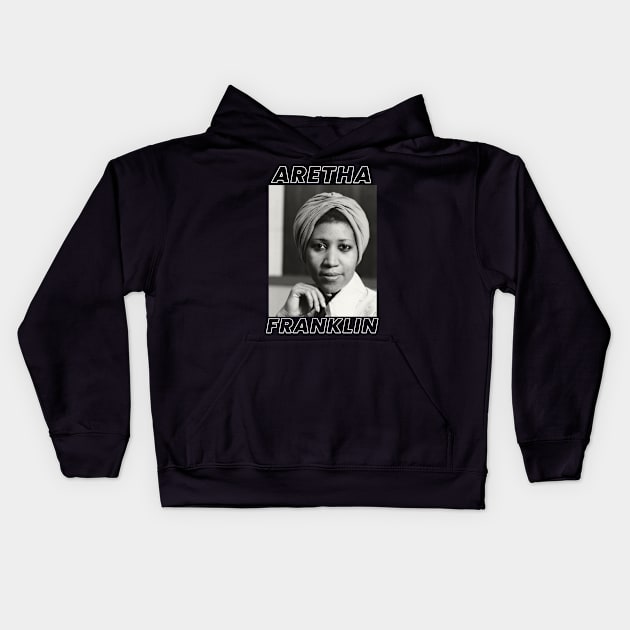 Aretha Franklin Kids Hoodie by PlokadStories